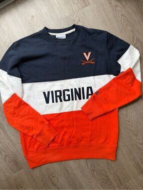 UVA Crewneck Sweatshirt - Navy, White & Orange